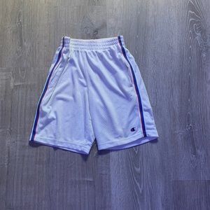 White athletic shorts boys M